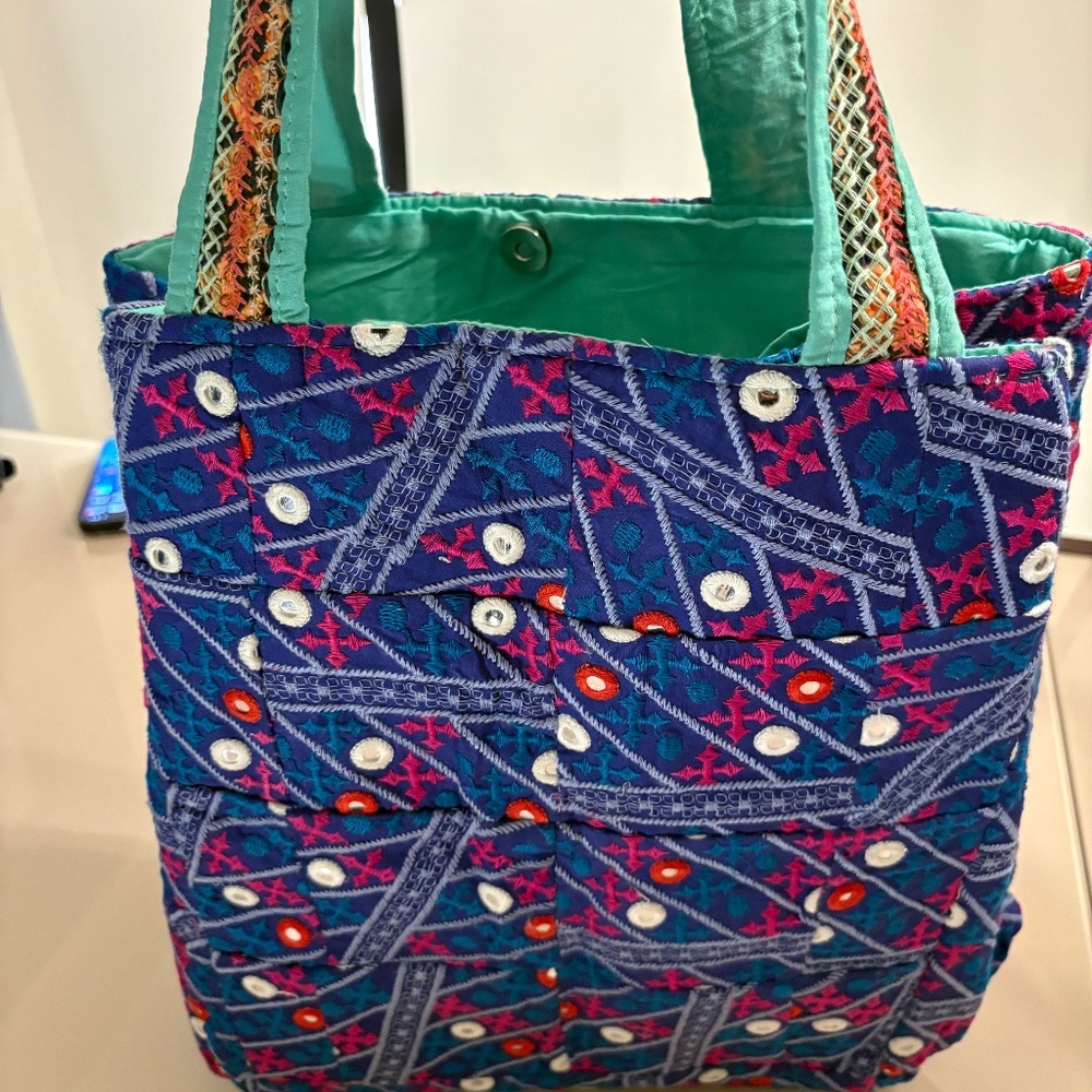 Karma Highway Embroidered Tote